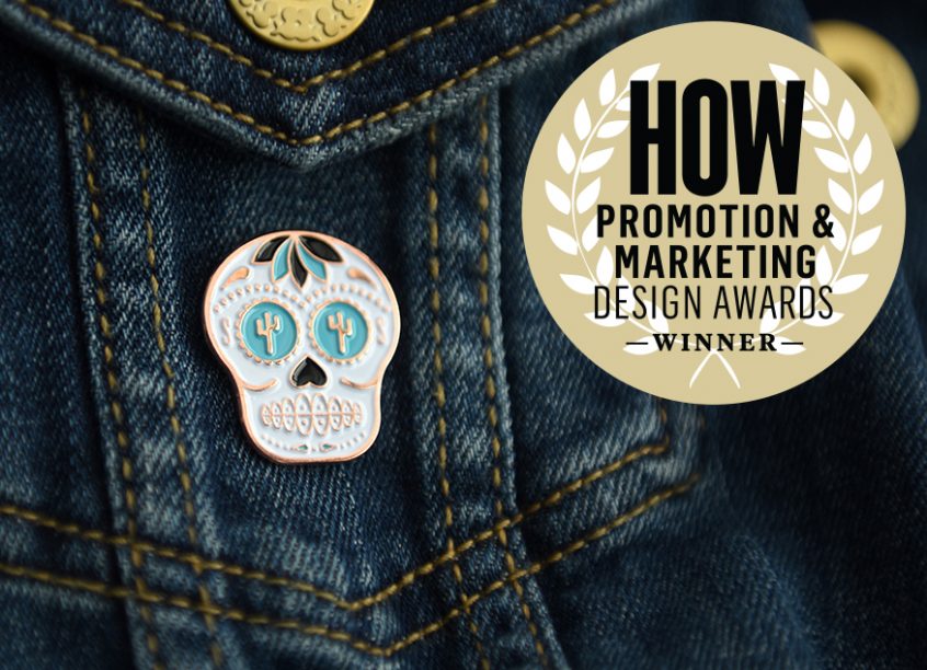 Sam Stone Self Promo Pin HOW Magazine Awards Winner